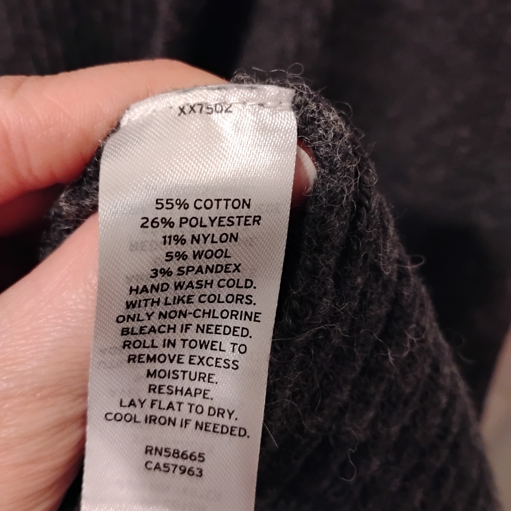 Open Edit Gray Long Cardigan Size S - Picture 3 of 4